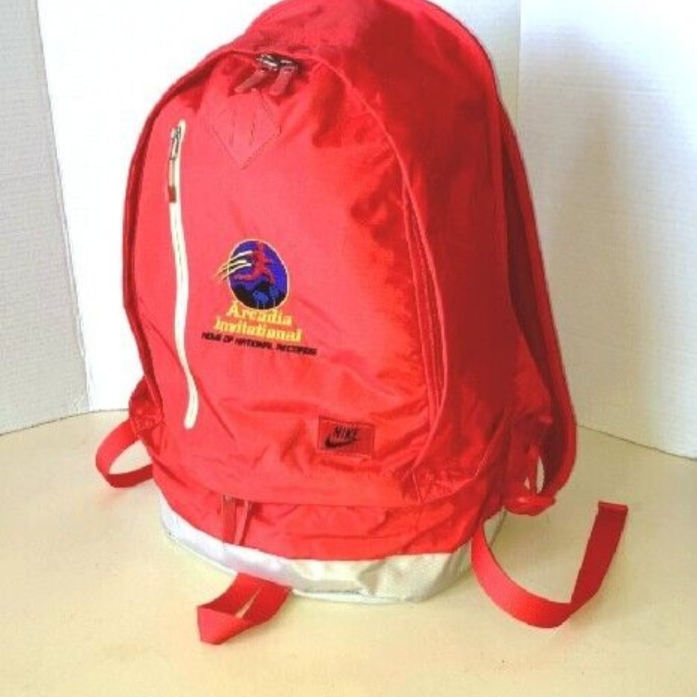 Nike Sports Backpack Bag Athletic Red Arcadia Invitational Nylon